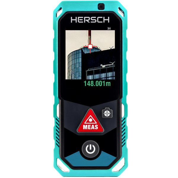 HERSCH Laser Entfernungsmesser LEM 150 mit digitaler Kamera, Bluetooth App und IP65