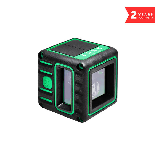 ADA Cube 3D Green Professional Edition Kreuzlinienlaser (bis 40m (70m), 3x AAA, Stativ, Tasche)