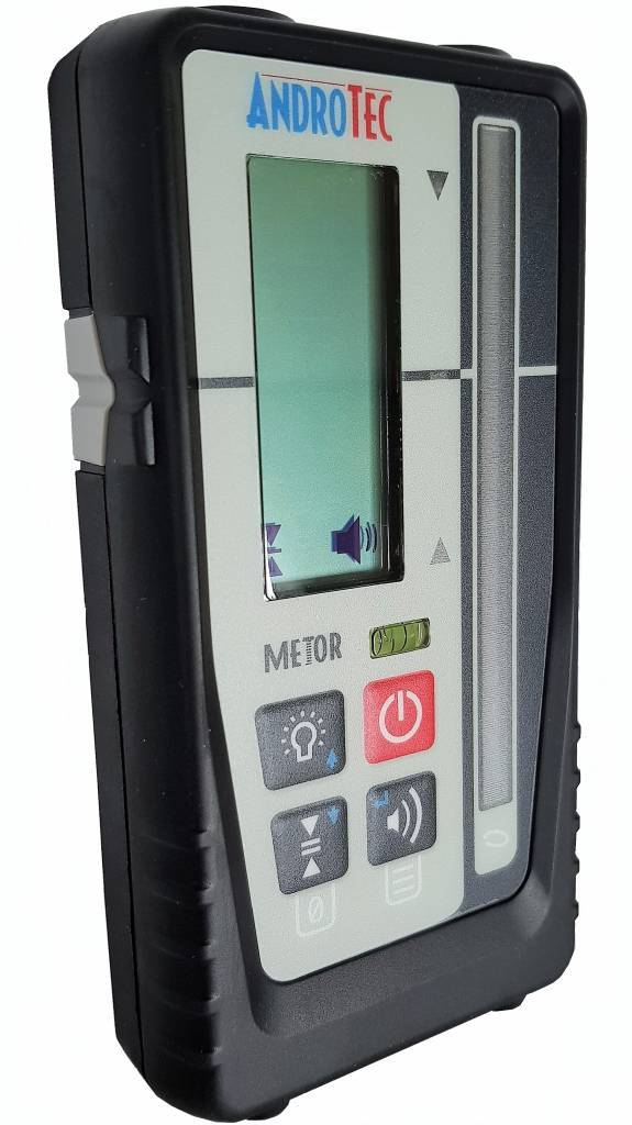 AndroTec Laser Empfänger MTR-90RG für Rotationslaser rot und grün mit mm-Anzeige