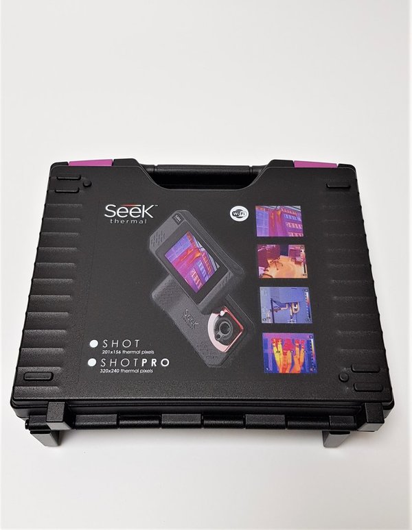 Seek Shot / ShotPro Transportkoffer komplett mit USB-Ladegerät und Autoladegerät
