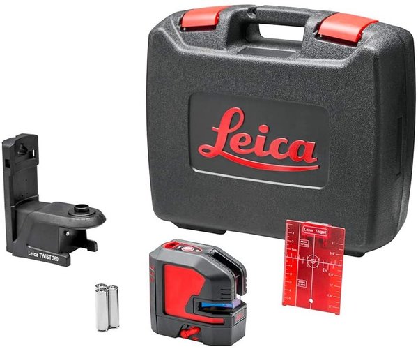 Leica Lino P5 - kompakter 5 Punkt Laser mit magnetischem Adapter Leica TWIST 360 im Set