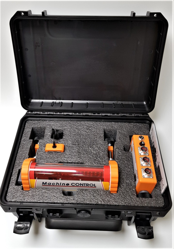 LaserElectronics CT-12 MachineCONTROL Steuerungssystem mit 1 Empfänger, Steuerbox, Kabel und Koffer