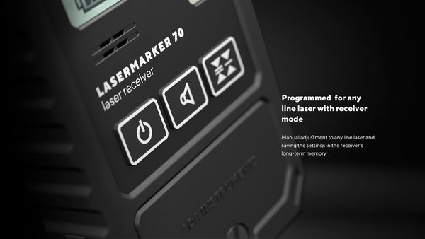 ADA LaserMarker 70 Handempfänger für alle grüne und rote Linienlaser mit einstellbarer Pulsfunktion