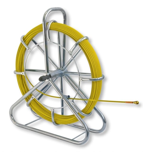 Röhrenschlange mit Glasfaserkern - Ø 6 mm, 80 Meter Ortungskabel mit M6 Anschluss
