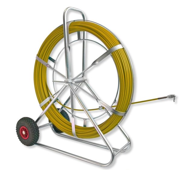 Röhrenschlange mit Glasfaserkern - Ø 9,0 mm, 120 Meter Ortungskabel mit M12 Anschluss