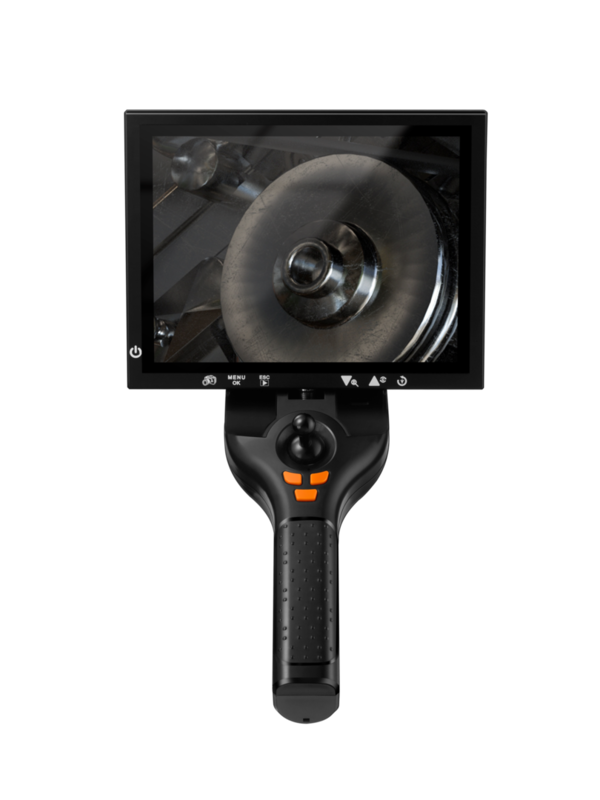 HERSCH Inspektionskamera mit Ø 8,5 mm und 8" Farb-Display mit Joystock-Steuerung