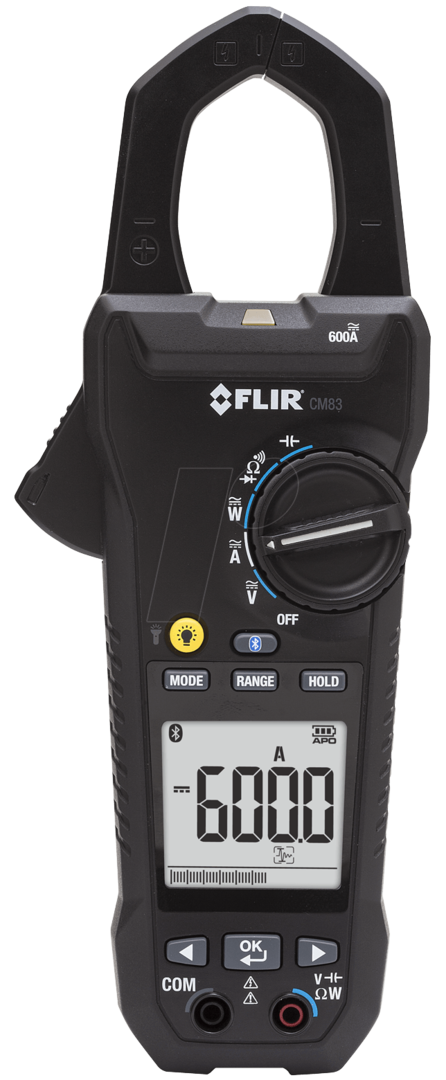FLIR CM83 600A AC DC Stromzange TRMS Datenlogger mit Bluetooth