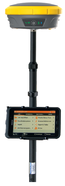 GEOMAX Zenith60 LTE-IMU Set inkl. X-PAD Ultimate GNSS + Volumen, Controller und GPS-Stab aus Karbon